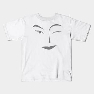 Natural beauty wink Kids T-Shirt